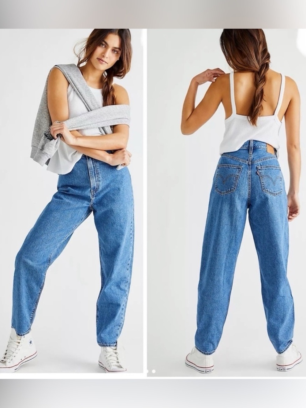 Levi's Relaxed Boyfriend Jeans in Medium Blue Wash